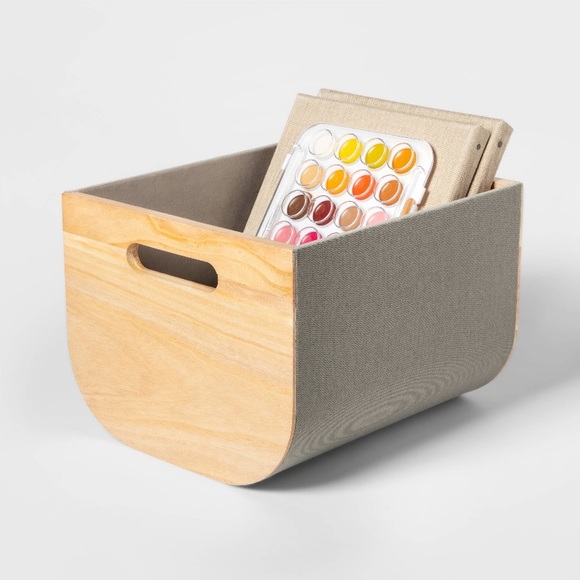 Project 62 Gray storage bin canvas - Picture 1 of 5